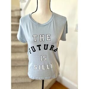 NWT Wildfox The Future is Silly Baby Blue Tee